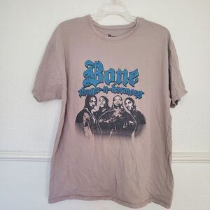 Bone Thugs-N-Harmony Look‎ Into My Eyes Shirt Black Size M Beige Rhinestones